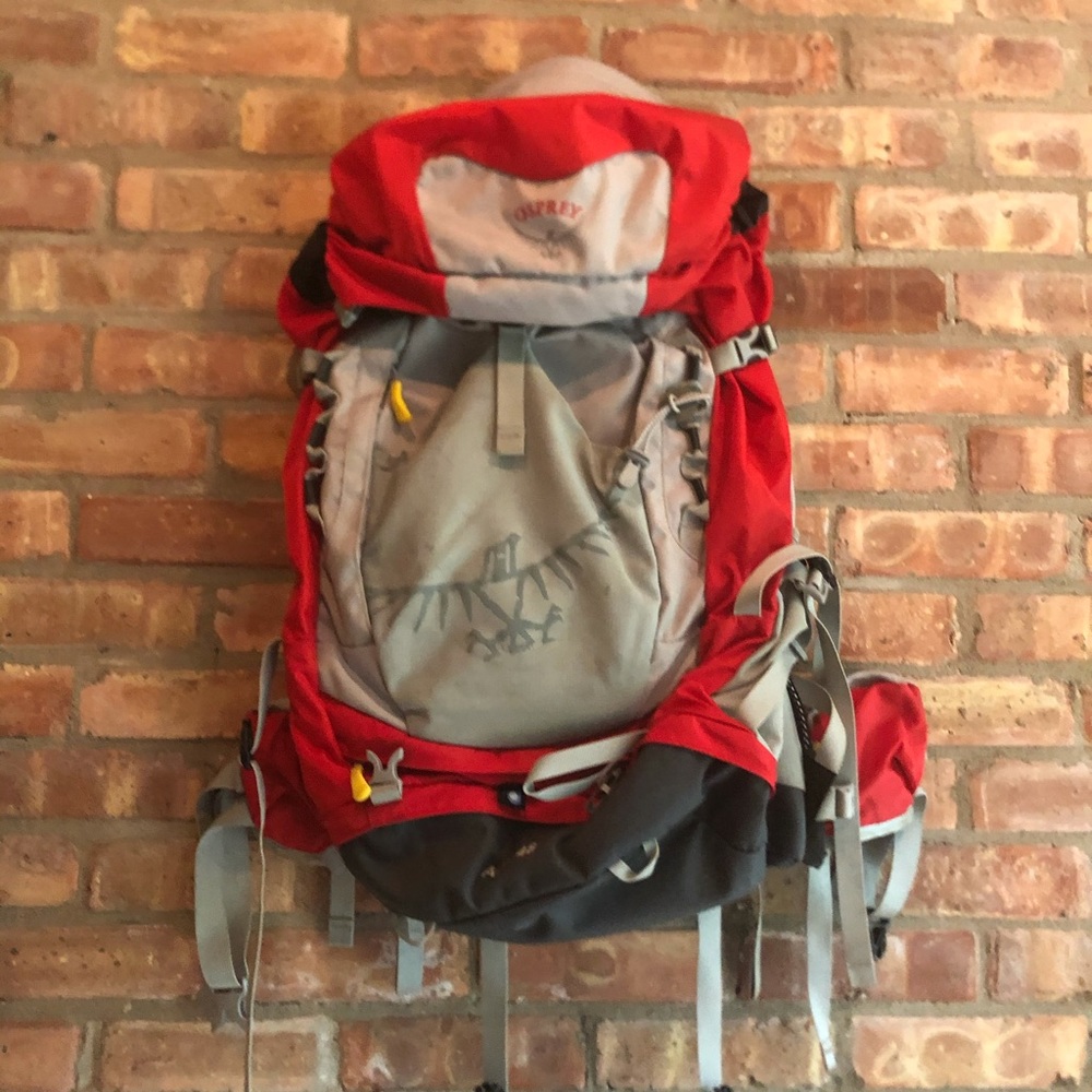 OSPREY no offer ignored Red and Gray Backpack